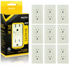 Faith Self-Test 15A TR GFCI Outlet Receptacle, Light Almond, PK 10 GLS-15ATR-LA-10